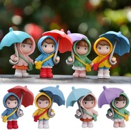 [ Featured ] Mini Action Figure Doll Decoration / Desktop Doll Micro Landscap Decor / Cute Umbrella Girl Ornaments / Car Dashboard Accessory / Cartoon Anime Characters Statue