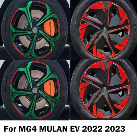 For MG MULAN MG4 EV 2022 2023 4PCS/SET Hub Wheel Sticker 17-18-Inch Automobile Full Cover Car Access