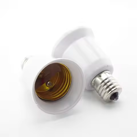2pcs/5pcs E17 to E27 lamp bulb Base Socket power Adapter E17/E27 Lamp Holder Converter LED Light Bul