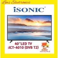 iSONIC 40” Inch LED TV ICT-4010 (DVB T2)