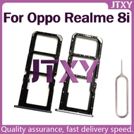 SIM Card Tray Slot Holder Adapter SD Card Slot for Oppo Realme 8i Replacement Parts