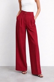 MMCHIC - PLEATED HIGH-WAISTED PANTS