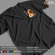 Animal PUG HYPE DOG PICTURE T-SHIRT 2 CUSTOM DTF LOGO - Local Print