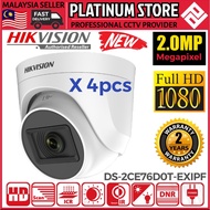 HIK HIKVISION 2.0MP 1080P Full HD Indoor IR INFRARED Dome TVI 2MP Camera X4pcs DS-2CE76D0T-EXIPF CCT
