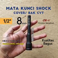 Mata Kunci Shock Bak CVT 8 8mm Extra Panjang 130mm Untuk Buka Baut Cover Blok Box CVT Motor Matic Im