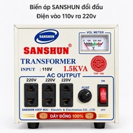 1.5kva transformer: 110v input - 220v output (100% copper wire)