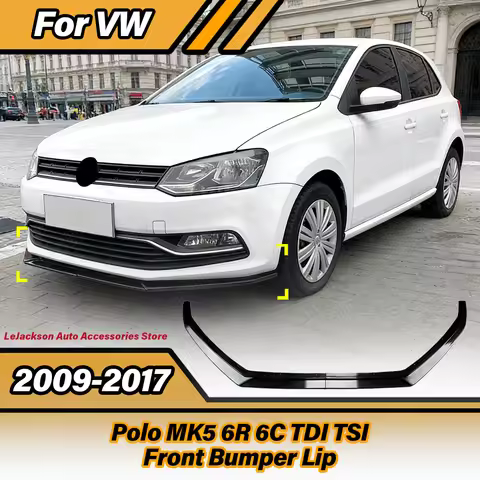 For VW Polo MK5 6R 6C TDI TSI 2009 2010 2011 2012 2013 2014 2015 2016 2017 Automobile Front Bumper L