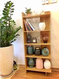 Kệ gỗ góc tường - Kệ góc trang trí gỗ