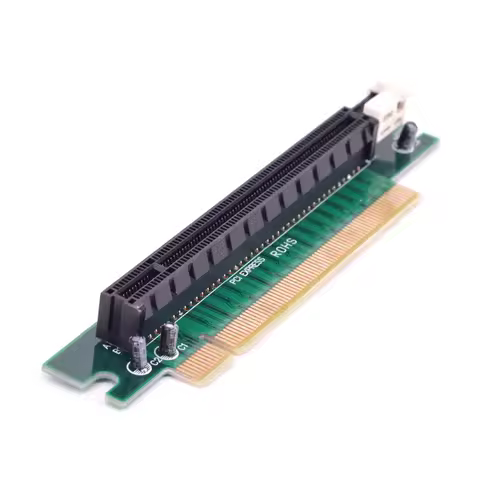 90 Degree PCI Express 16x Male to Female Riser Card Right Angle PCI-E x16 to 16x Slot Protect tool A
