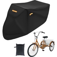 Adult Tricycle Cover Electric Tricycle Covers, Strong UV Protection & Windproof, Waterproof, Heavy D