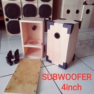 Box speaker subwoofer bazooka 4inch