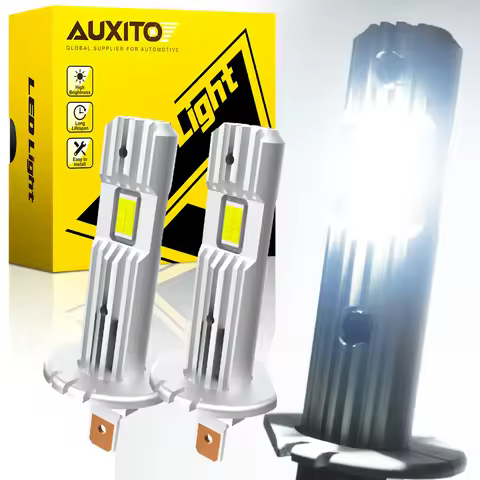 AUXITO H1 LED Headlight H1 LED Canbus Bulbs Nonpolarity for Ford Focus Fiesta Skoda Fanless 6500K Su