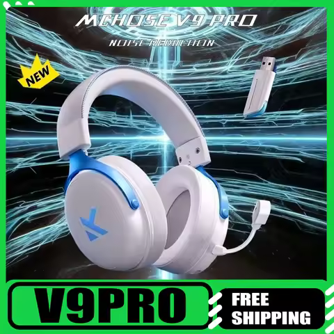 MCHOSE V9 Pro Music E-sport Gaming Headphones 3-mode Wireless Noise Reduction Mic Custom Music Offic