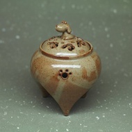蘇打釉 三足品香爐 手作陶藝 品香茶席