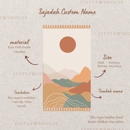 Prayer Rug with Name Custom Name Prayer Rug for Children and Adults Custom aesthetic Prayer Rug/