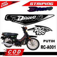 SUZUKI BRAVO RC100 MOTORCYCLE VARIATION STRIPING STICKER / SUZUKI BRAVO RC100 MOTORCYCLE STRIPING LI