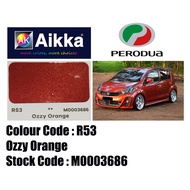 AIKKA AUTOMOTIVE PAINT / PERODUA R53**/ OZZY ORANGE / TOUCH UP PAINT / DIY CAT SPRAY TIN / CAT KERET