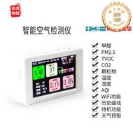 伯虎專業級空氣檢測儀PM2.5甲醛CO2霧霾TVOC全傳感器遠程wifi