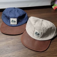 Then Aime Leon Dore Unisphere Hat American Retro Linen Baseball Cap Genuine Leather Wide Brim Mounta