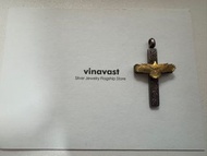 鷲見太郎唐草金鷹點鑽mini十字架