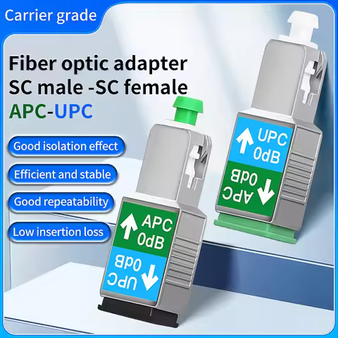 Fiber Optic Adapter Fiber Tools Single Mode SCUPC/SCAPC Male/Female Optical Fiber Cable Interface Co