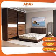 Germini Bedroom Set - Bed Frame/Dresser/Mattress [Free Installation]