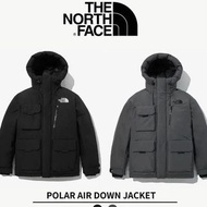 韓國預訂 2色選 the north face 刺繡logo polar air down jacket  口袋工裝 防水 連帽羽絨外套