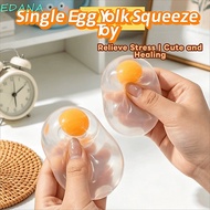 EDANA Yolk Egg Squishy Ball, Pinch Toy Transparent Egg Fidget Toy, Sensory Toy Simulation Egg Ball S