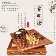Yusheng Three-in-One Chess Table Mahogany Go Chess Chess Solid Wood Chess Table Set