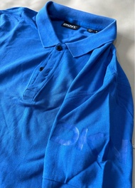 DKNY寶藍色Polo衫 高級純棉 印度棉 左臂個性logo