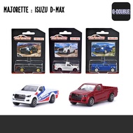 Majorette Isuzu d-max รถเหล็ก ขนาด 1/64 อีซูซุ ดีแมคซ์ สีขาว ดำ น้ำเงิน ธงไทย แดง kerry โมเดลรถยนต์ รถตอนเดียว