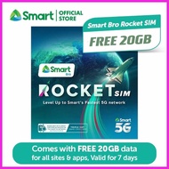 HOME?ub!WIFI/TUnli<h'Data{z'7{g'Days{P'Free|V(20GB|h(Smart Bro Rocket 5G Sim