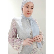 Loveaisyah Premium Batik Lilac Sky Blue long modern Baju Kurung