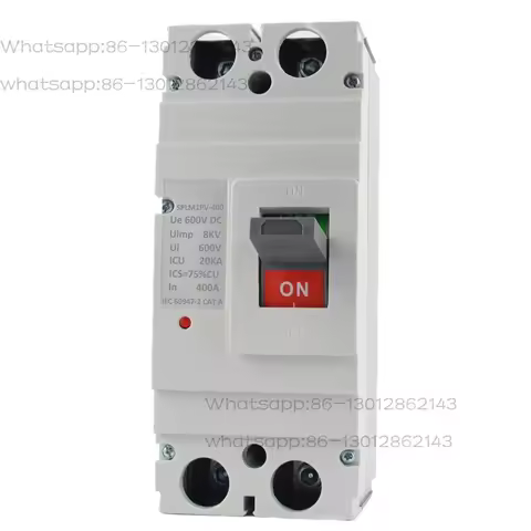 DC MCCB 2Pole 400A 600V 20KA DC Moulded Case Circuit Breaker Battery