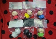 代售 - (不散賣) 超絕版 1套6個 全新未開 UNBOX 大口仔 MINNA NO TABO 紅色 黃色 藍色 黑色 白色 綠色 Figure 硬膠 公仔