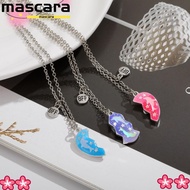 MARA 3Pcs Matching Heart Pendant Necklace, Friendship Friendship Jewelry BFF Necklaces, Alloy Cute P