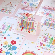 Creative greeting cards handwritten happy birthday card simple happy birthday greeting card birthday