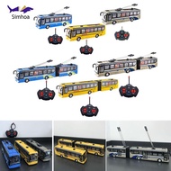 Simhoa Remote Control School Bus Remote Control Bus 1/32 Model Toys Gifts All Direction RC Cars 27MH