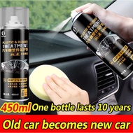 Nano Coating Spray Car Plastic Rubber Cover Refurbishment Restore Dashboard Door Panel Pillar