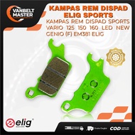 ELIG Front Disc Brake Pads for Vario Genio 110 125 150 160 Old New CBS SPORTS EM 381