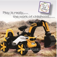 TOYS STREET TS381 STYLISH BATTERY OPERATED RIDE ON EXCAVATOR WITH MANUAL CONTROLLED ARM DIGGER