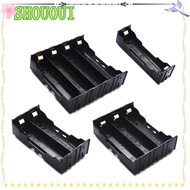 SHOUOUI Power Bank , Hard Pin 1 2 3 4 Slot 18650 Battery Holder, Practical ABS Easy welding DIY battery box