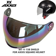 AXXIS MT-V-15/15B Motorcycle Riding Helmet Visor Square Open Face Helmet Original Shield R