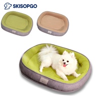 SKISOPGO 50/60/75cm Pet Bed Washable Tilam Kucing Removable Pet Sleeping Sofa Cushion