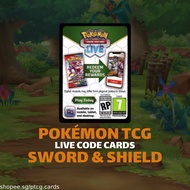 Pokemon TCG Live Digital Online Code Cards (Sword and Shield Sets)