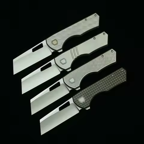 LEMIFSHE VANAX Yeager-M V3 Titanium Handle 154CM Blade Ceramic Bearings Pocket EDC Tool Camping Kitc