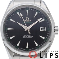 歐米茄海馬系列Aqua Terra 150公尺同軸41.5毫米高爾夫腕錶，不鏽鋼材質，男款，黑色，拋光處理，成色極佳[二手]