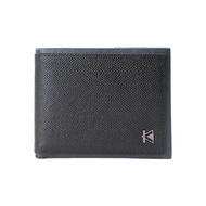 KAUFMANN Dual-tone RFID Genuine Leather Centred Flap Wallet KM1936