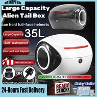 Top Box Allien Motorsikal Box Motorcycle Universal Top Box Motorsikal 36L Motor Box