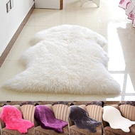 Living Room Carpet Fur Sheepskin Rug Hairy Bedroom Plain Fluffy
